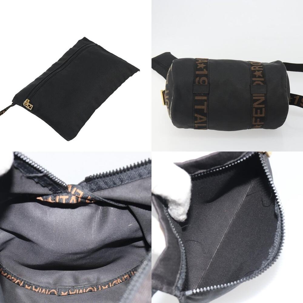 Fendi FF Canvas Handbag Black - Picture 12 of 14